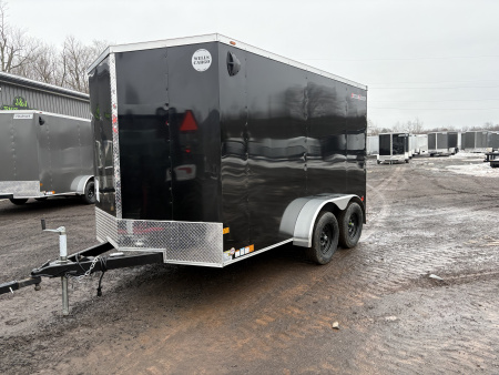 New 2026 Wells Cargo Fasttrac Deluxe 7x12 7K 6'6  Interior Cargo / Enclosed Trailer with rear ramp door