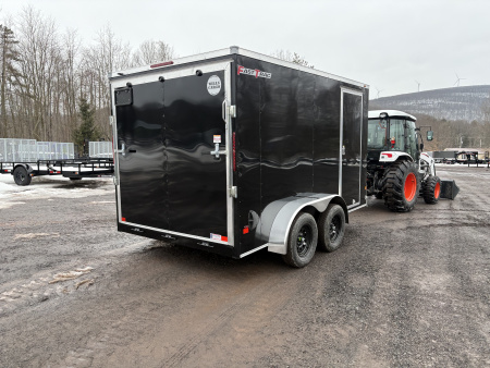 New 2026 Wells Cargo Fasttrac Deluxe 7x12 7K 6'6" Interior Cargo / Enclosed Trailer with rear ramp door