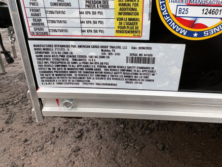 New 2026 Wells Cargo Fasttrac Deluxe 7x12 7K 6'6" Interior Cargo / Enclosed Trailer with rear ramp door