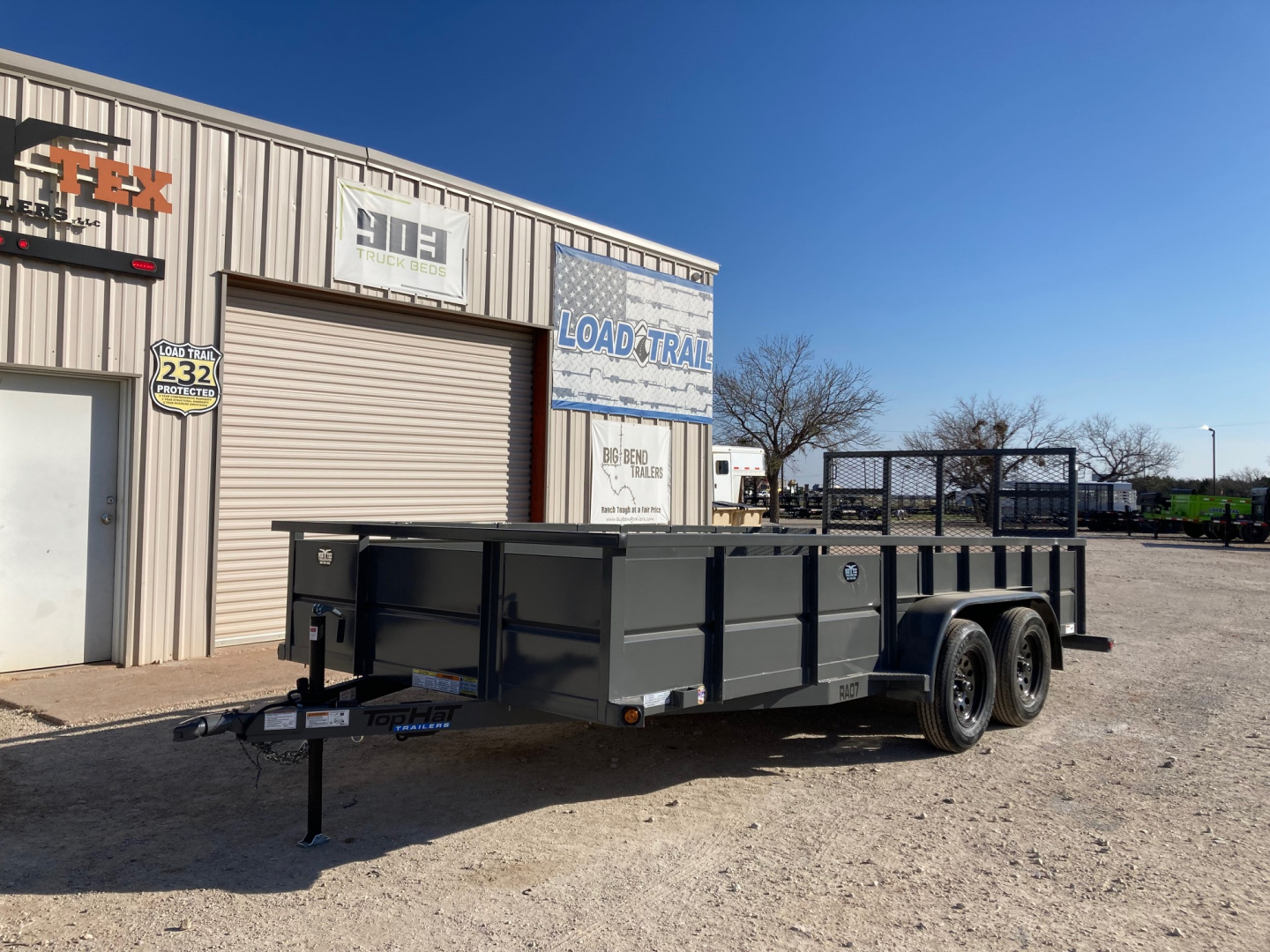 New 2026 Top Hat Trailers 16' X 83" RA UtilityTrailer