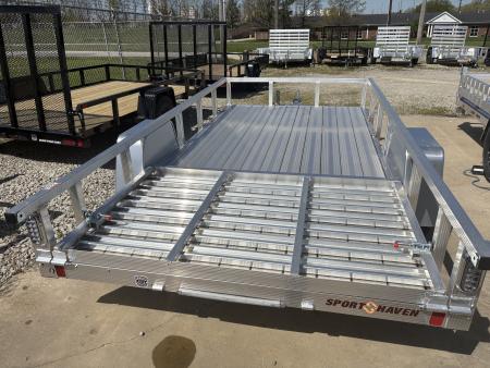 New 2026 Sport Haven 6'X12' DELUXE ALUMINUM Utility Trailer