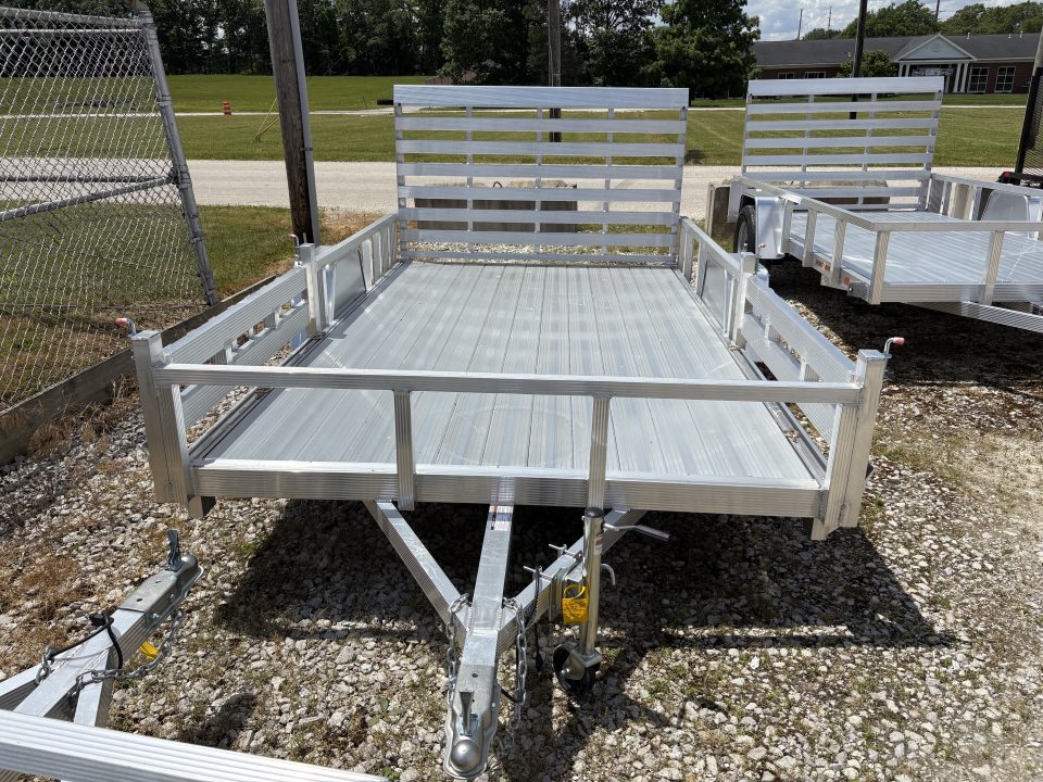 New 2026 Sport Haven 7'X12' DELUXE ALUMINUM W/ATV RAMP SIDES Utility Trailer