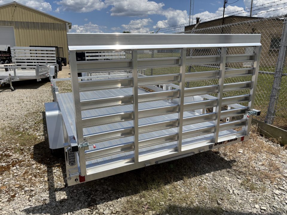New 2026 Sport Haven 7'X12' DELUXE ALUMINUM W/ATV RAMP SIDES Utility Trailer