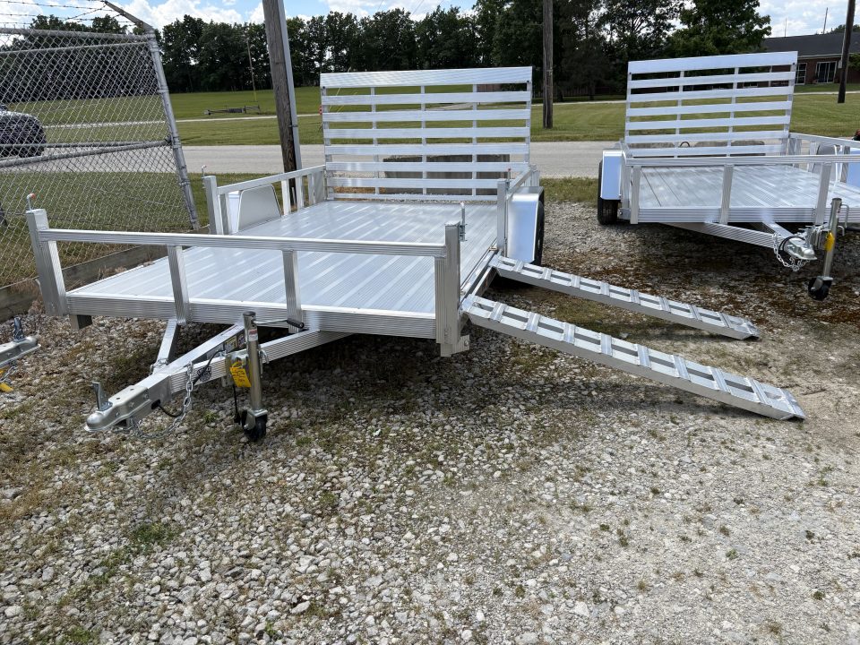 New 2026 Sport Haven 7'X12' DELUXE ALUMINUM W/ATV RAMP SIDES Utility Trailer