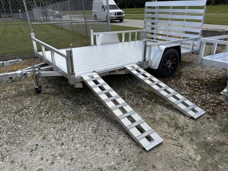 New 2026 Sport Haven 7'X12' DELUXE ALUMINUM W/ATV RAMP SIDES Utility Trailer