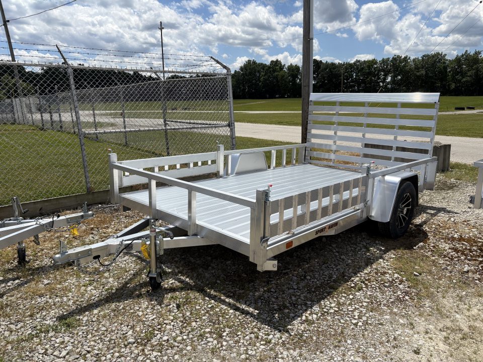New 2026 Sport Haven 7'X12' DELUXE ALUMINUM W/ATV RAMP SIDES Utility Trailer