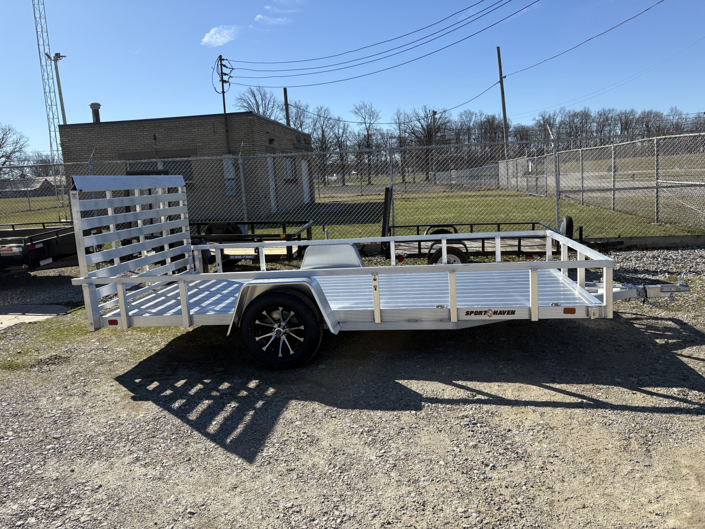 New 2026 Sport Haven 7X14 DELUXE ALUMINUM UTILYTY SINGLE AXLE Utility Trailer