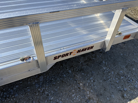 New 2026 Sport Haven 7X14 DELUXE ALUMINUM UTILYTY SINGLE AXLE Utility Trailer