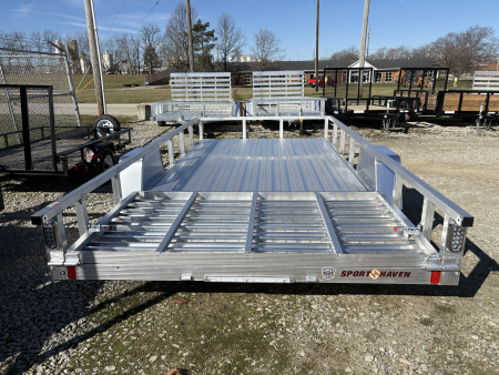 New 2026 Sport Haven 7X14 DELUXE ALUMINUM UTILYTY SINGLE AXLE Utility Trailer