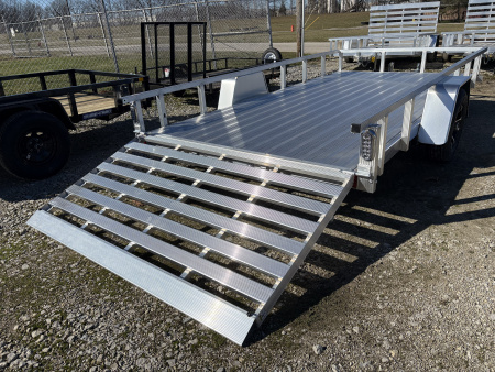 New 2026 Sport Haven 7X14 DELUXE ALUMINUM UTILYTY SINGLE AXLE Utility Trailer