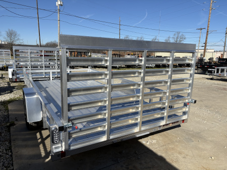 New 2026 Sport Haven 7'X14' DELUXE ALUMINUM W/ATV RAMP SIDES ATV Trailer