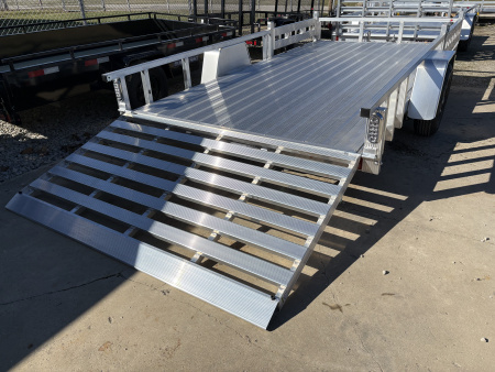 New 2026 Sport Haven 7'X14' DELUXE ALUMINUM W/ATV RAMP SIDES ATV Trailer