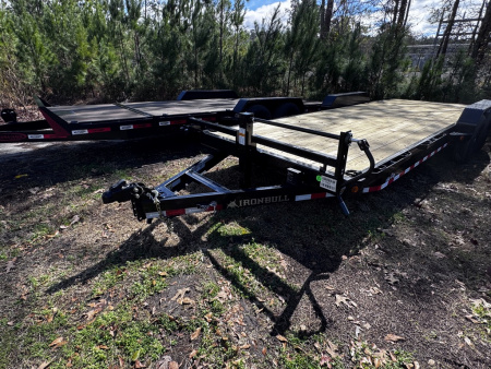 New 2026 Iron Bull 83X22 W/ SLIDE IN RAMPS 14K Car Hauler