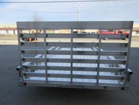 New 2026 Sport Haven 7'X16' TANDEM DELUXE ALUMINUM W/ATV RAMP SIDES Utility Trailer