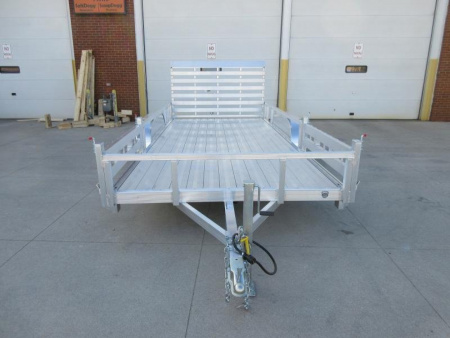 New 2026 Sport Haven 7'X16' TANDEM DELUXE ALUMINUM W/ATV RAMP SIDES Utility Trailer