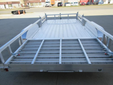 New 2026 Sport Haven 7'X16' TANDEM DELUXE ALUMINUM W/ATV RAMP SIDES Utility Trailer