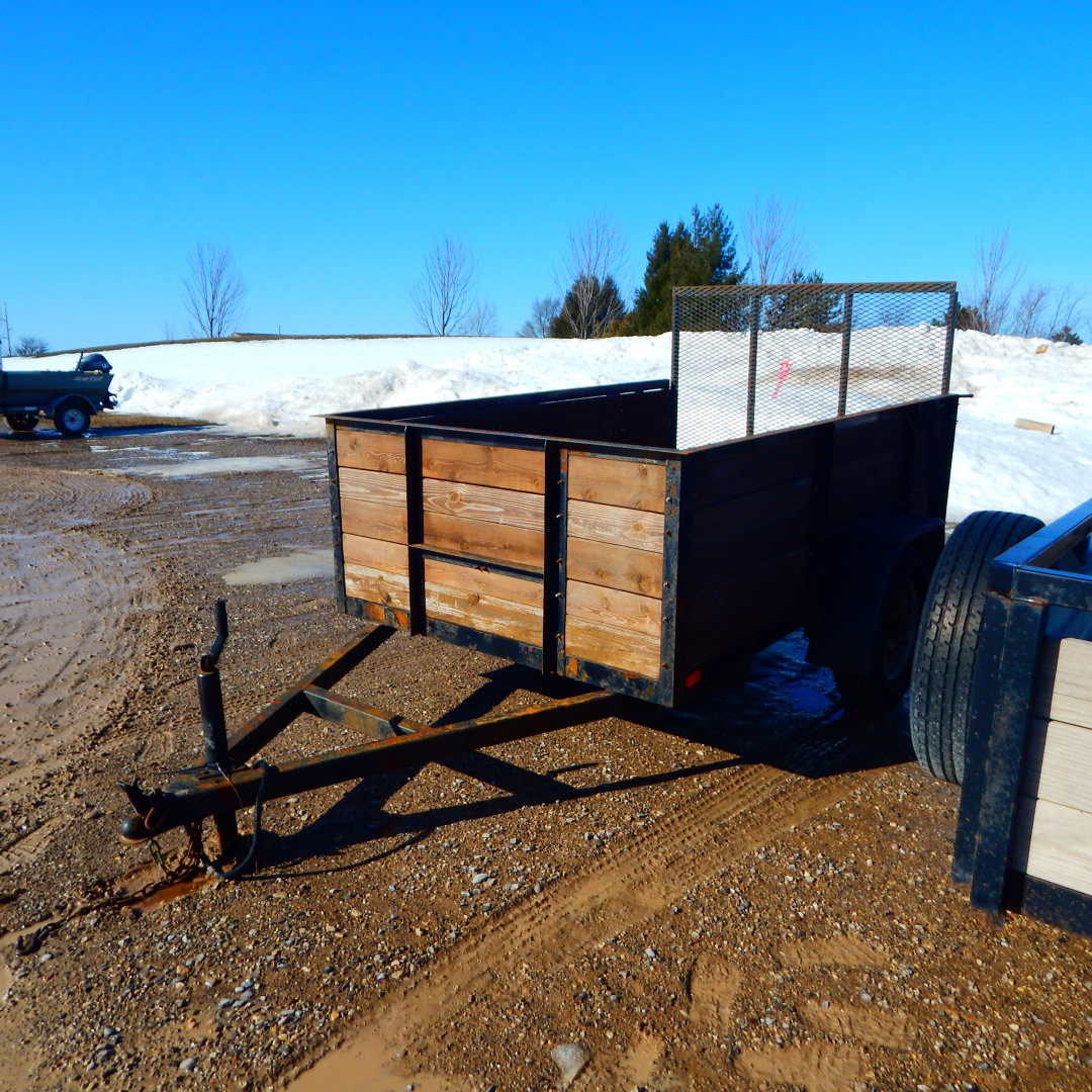 Used 1995 Homemade 5X8 3K 5 BOARD Utility Trailer