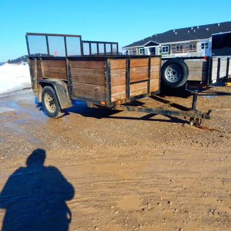 Used 1995 Homemade 5X8 3K 5 BOARD Utility Trailer