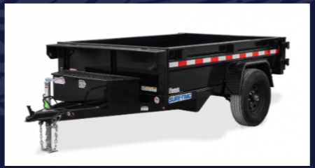 New 2026 SURE-TRAC 5x8 5K Single Ram Dump Trailer