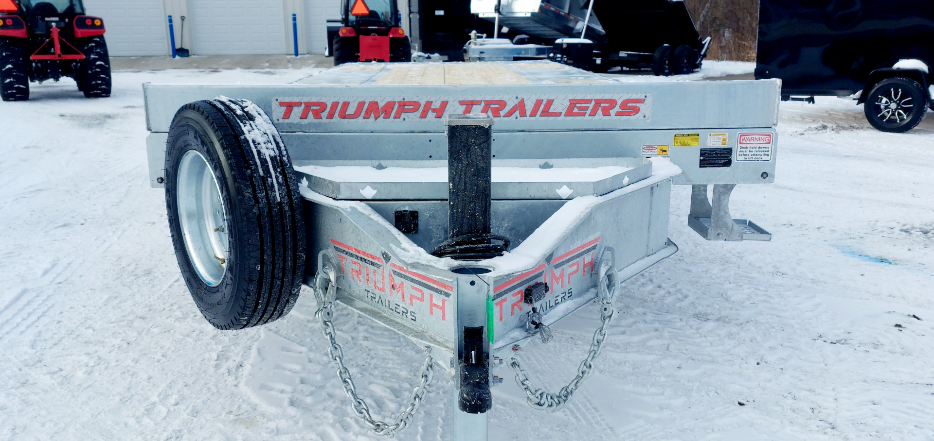 New 102 X 24 GALVANIZED POWER TILT DECK 10K AXLES TRIUMPH 2026