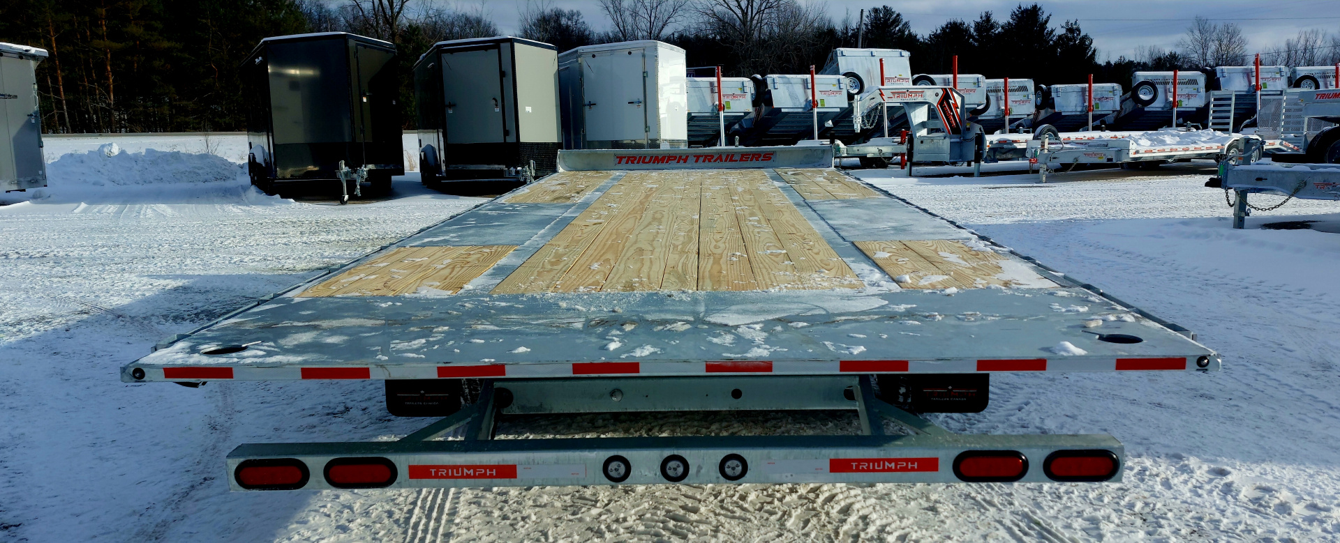 New 102 X 24 GALVANIZED POWER TILT DECK 10K AXLES TRIUMPH 2026