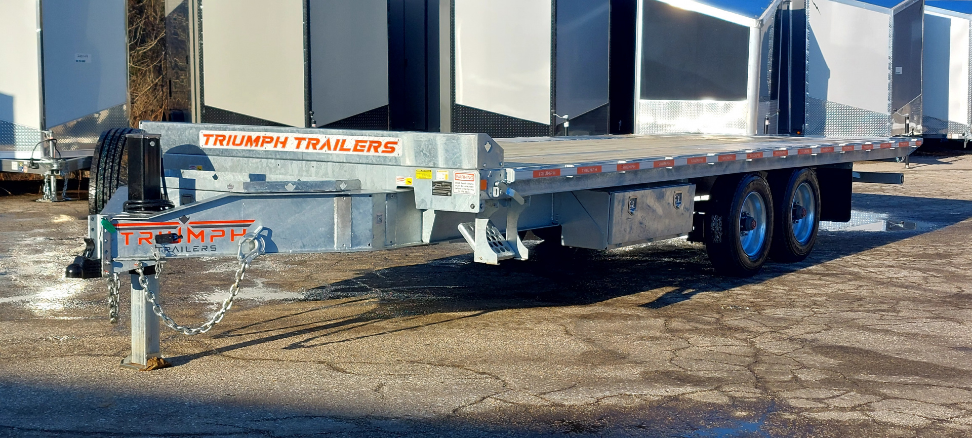 New 102 X 24 GALVANIZED POWER TILT DECK 10K AXLES TRIUMPH 2026