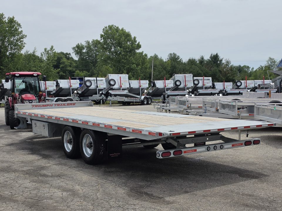 New 102 X 24 GALVANIZED POWER TILT DECK 10K AXLES TRIUMPH 2026 HYDRAULIC JACK