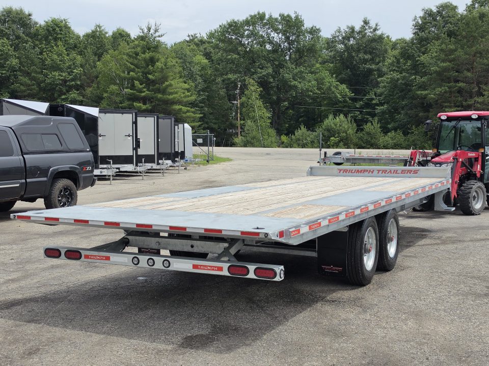 New 102 X 24 GALVANIZED POWER TILT DECK 10K AXLES TRIUMPH 2026 HYDRAULIC JACK