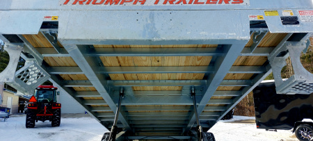 New 102 X 24 GALVANIZED POWER TILT DECK 10K AXLES TRIUMPH 2026