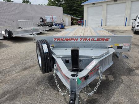 New 102 X 24 GALVANIZED POWER TILT DECK 10K AXLES TRIUMPH 2026 HYDRAULIC JACK