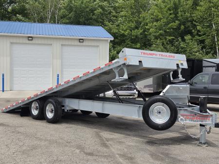 New 102 X 24 GALVANIZED POWER TILT DECK 10K AXLES TRIUMPH 2026 HYDRAULIC JACK