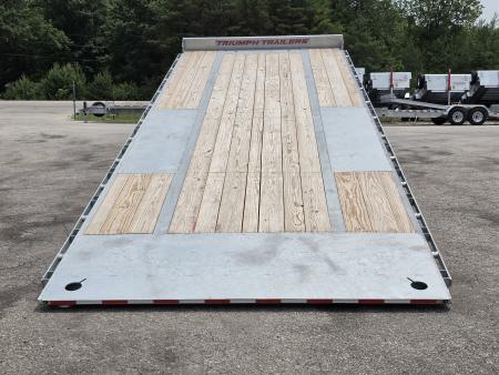 New 102 X 24 GALVANIZED POWER TILT DECK 10K AXLES TRIUMPH 2026 HYDRAULIC JACK