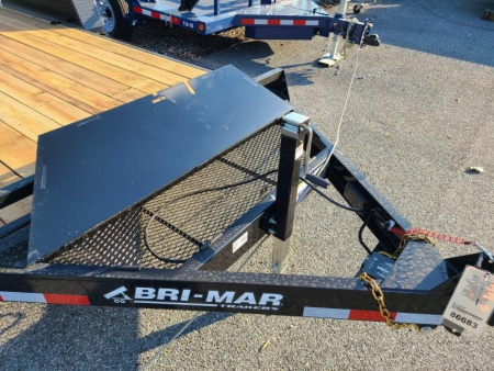 New 7 x 18 B-Wise EH18-12 Low Profile Implement Equipment Trailer, 12k