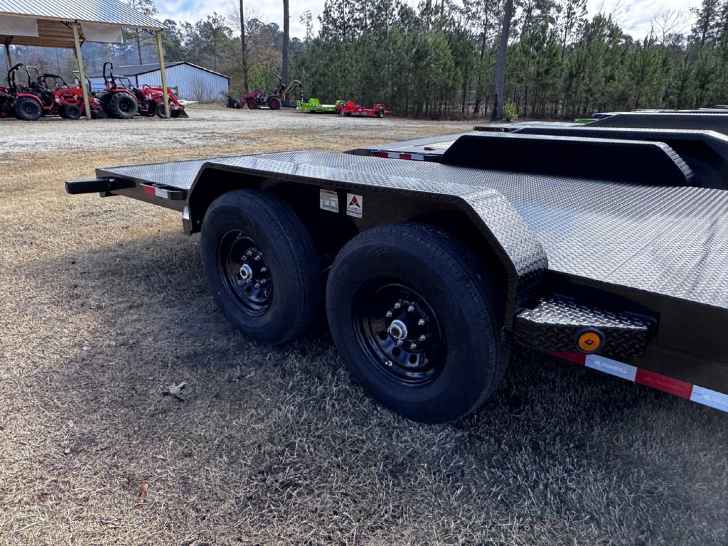 New 2026 Iron Bull 83X22 STEEL DECK W/ SLIDE IN RAMPS Equipment Trailer