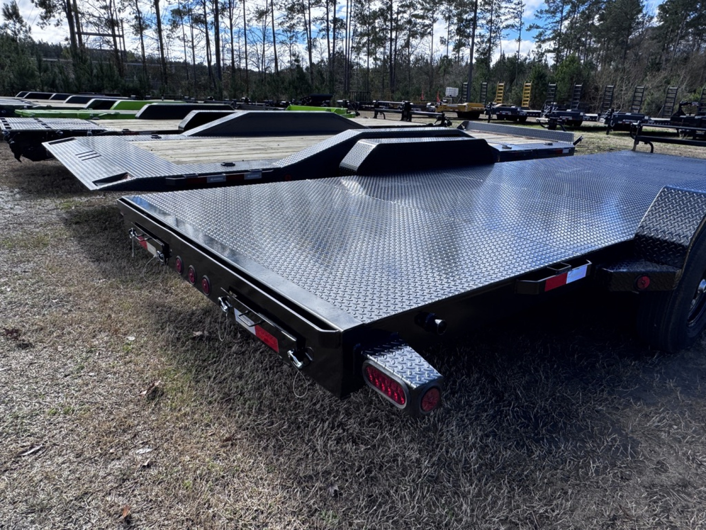 New 2026 Iron Bull 83X22 STEEL DECK W/ SLIDE IN RAMPS Equipment Trailer