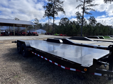 New 2026 Iron Bull 83X22 STEEL DECK W/ SLIDE IN RAMPS Equipment Trailer