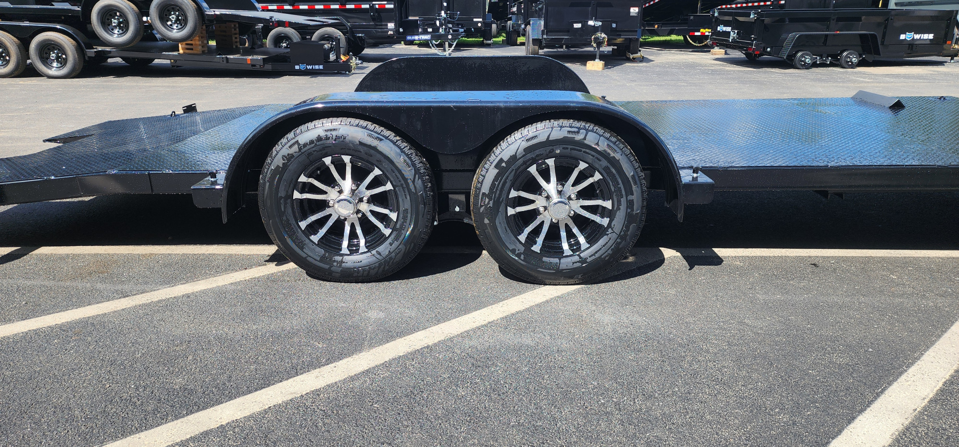 New 7 x 20 BWISE Hydraulic Tilt Car Hauler Car / Racing Trailer 10k