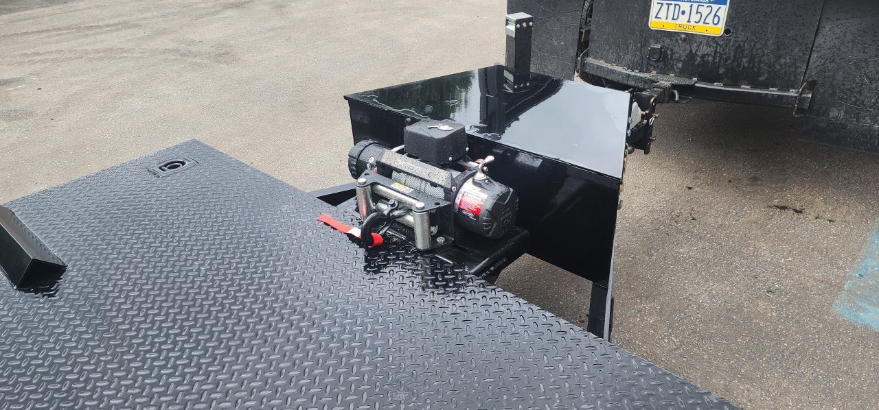 New 7 x 20 BWISE Hydraulic Tilt Car Hauler Car / Racing Trailer 10k***Smity Winch Package