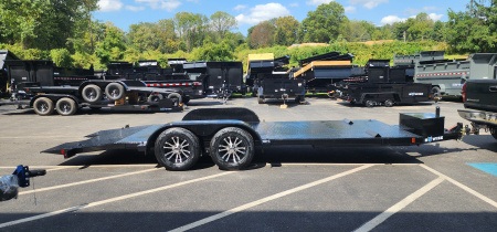 New 7 x 20 BWISE Hydraulic Tilt Car Hauler Car / Racing Trailer 10k