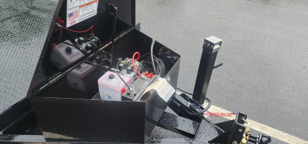 New 7 x 20 BWISE Hydraulic Tilt Equipment /Car Hauler Trailer 10k**Gen2 Smity-built Winch