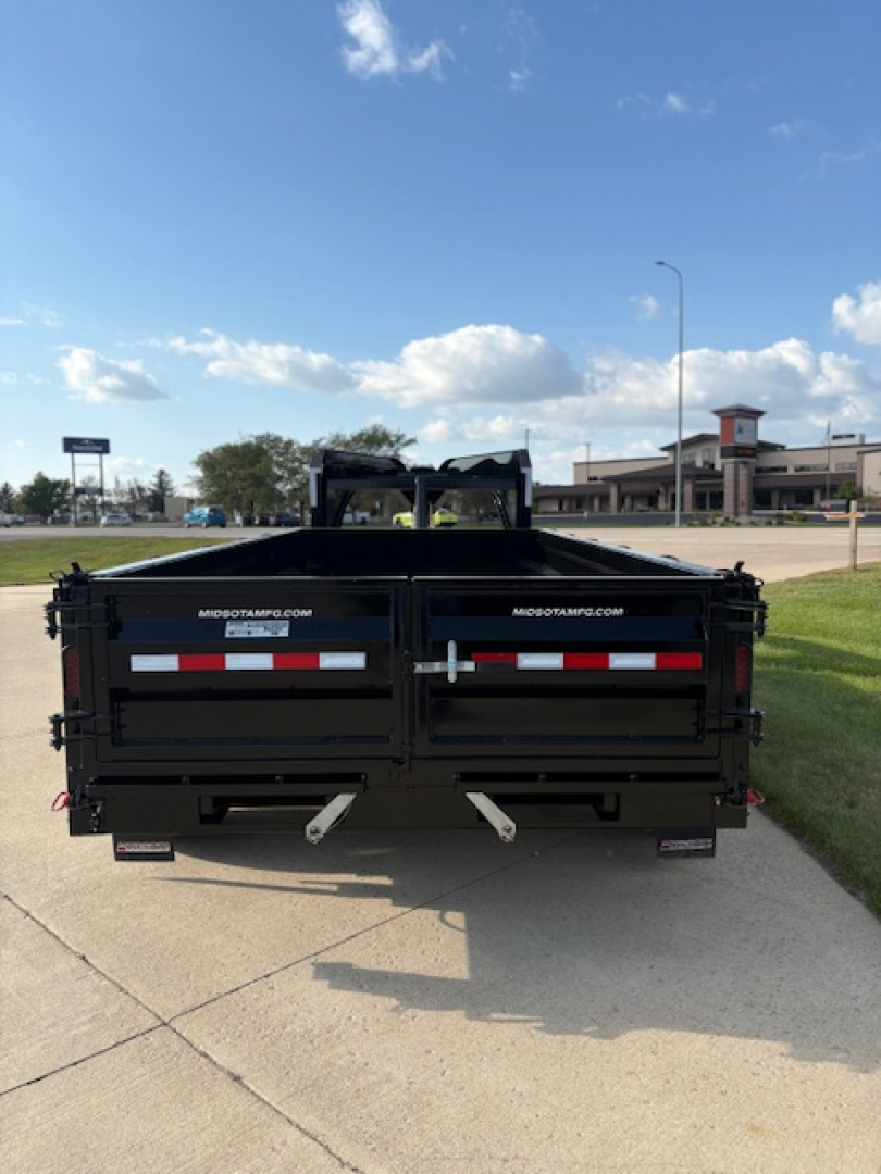 New 2026 Midsota 16 ft Gooseneck Dump Trailer 18,400 GVWR