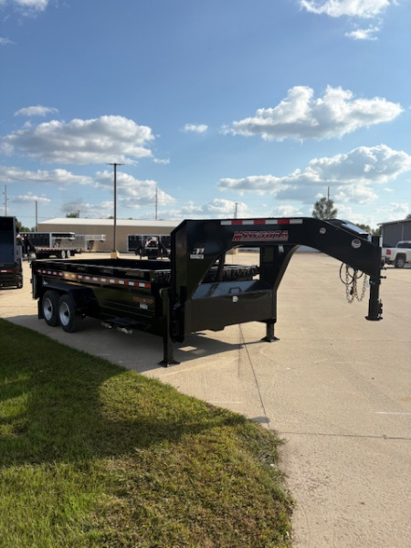 New 2026 Midsota 16 ft Gooseneck Dump Trailer 18,400 GVWR