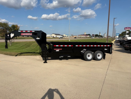 New 2026 Midsota 16 ft Gooseneck Dump Trailer 18,400 GVWR
