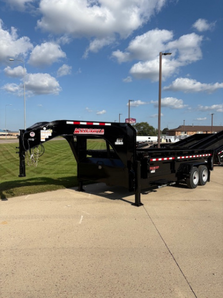 New 2026 Midsota 16 ft Gooseneck Dump Trailer 18,400 GVWR