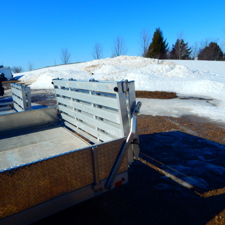 New 2012 Aluma 7x14 3k Utility Trailer