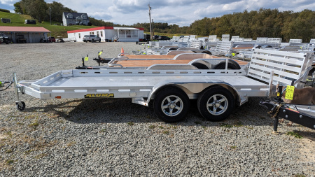 New 2027 Aluma 6'6" x 18 Utility Trailer w/ Bi-Fold Gate
