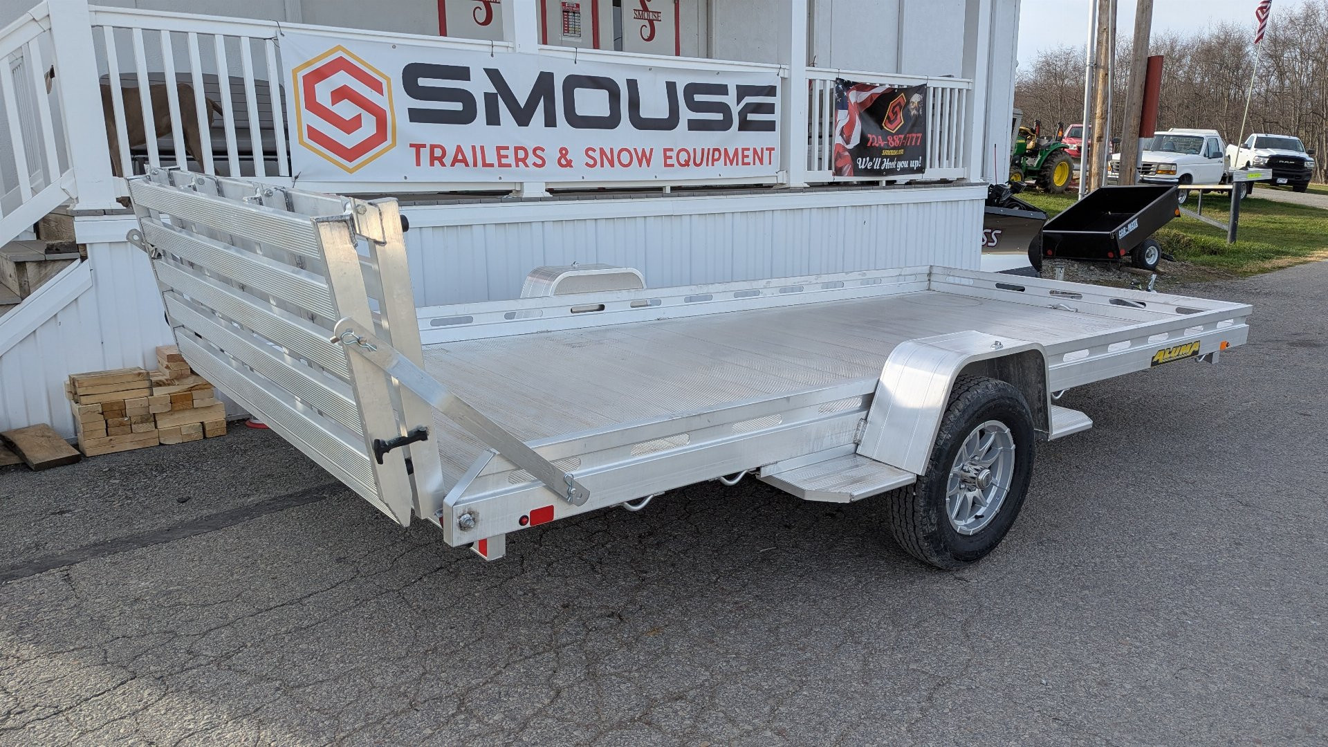 New 2027 Aluma 6'6" x 15 Utility Trailer w/ Bi-Fold Gate - 4000#Axle!!!