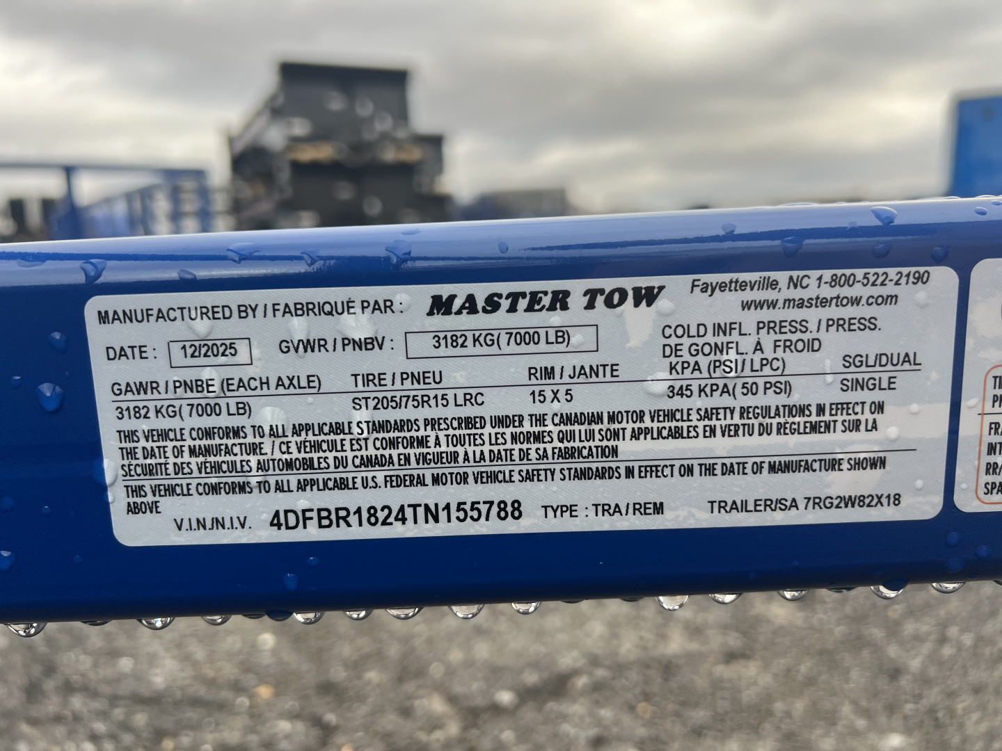 New 2026 Master Tow 6.10X18 7K Utility Trailer