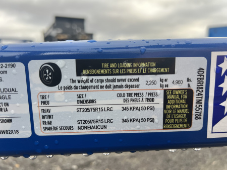 New 2026 Master Tow 6.10X18 7K Utility Trailer