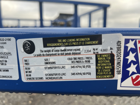 New 2026 Master Tow 6.10X20 7K Utility Trailer